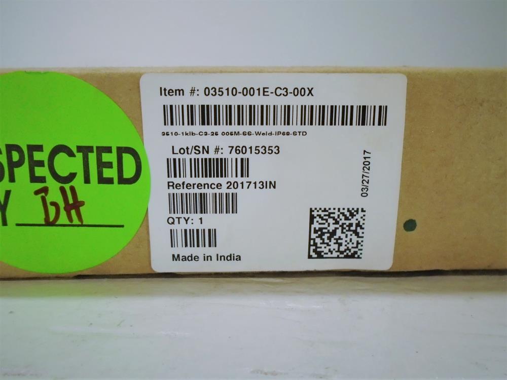 Tedea-Huntleigh 1000 Lb. Load Cell, Model# 3510